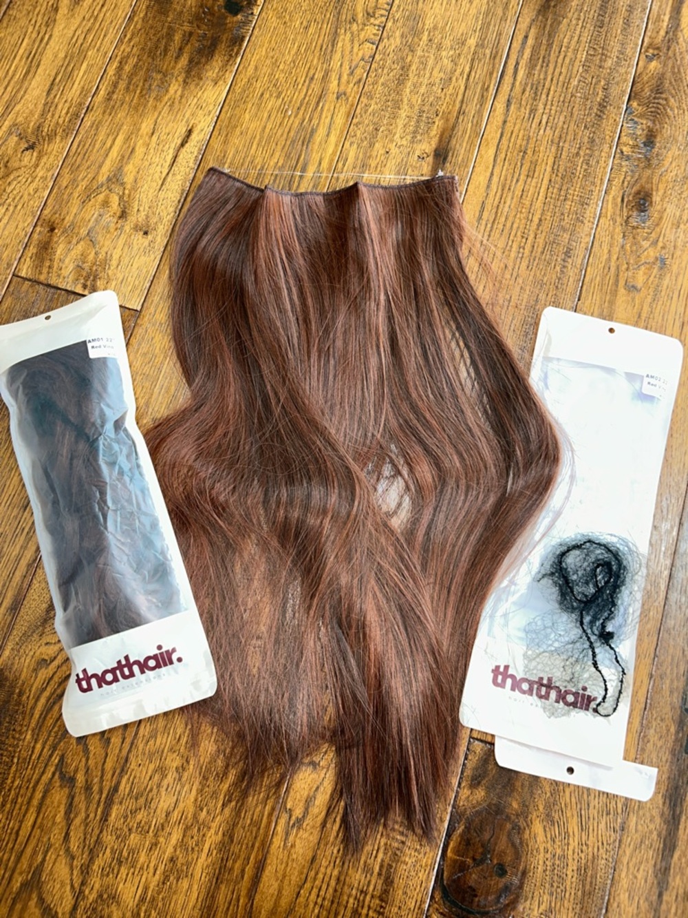 ThatHair: New! Two 22” Red Vino Halo Extensions
